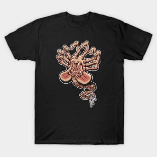 Screaming Facehugger - Sci Fi Horror T-Shirt